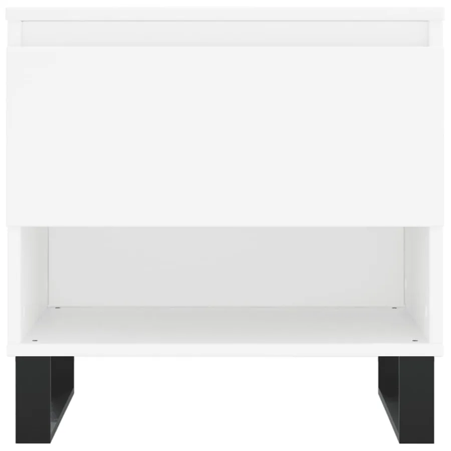 Tables basses 2 pcs blanc 50x46x50 cm bois d'ingénierie - 6
