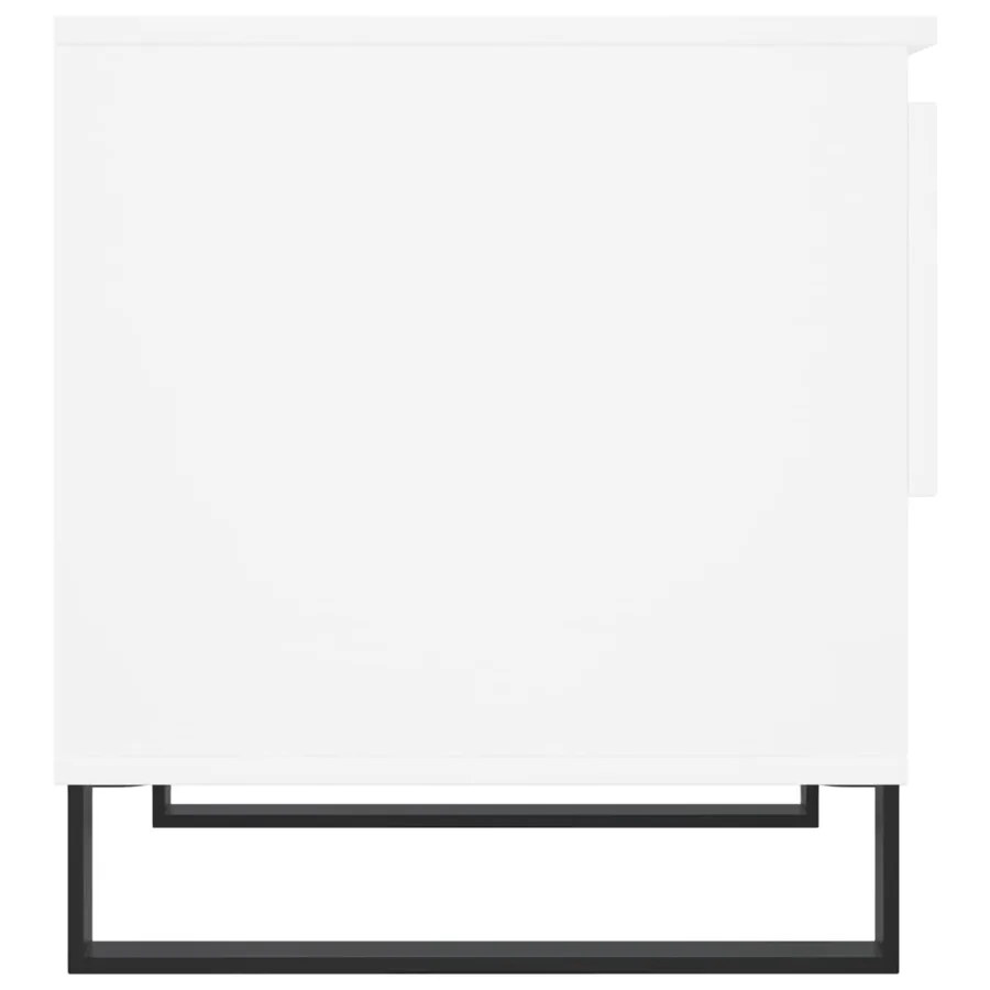 Tables basses 2 pcs blanc 50x46x50 cm bois d'ingénierie - 8