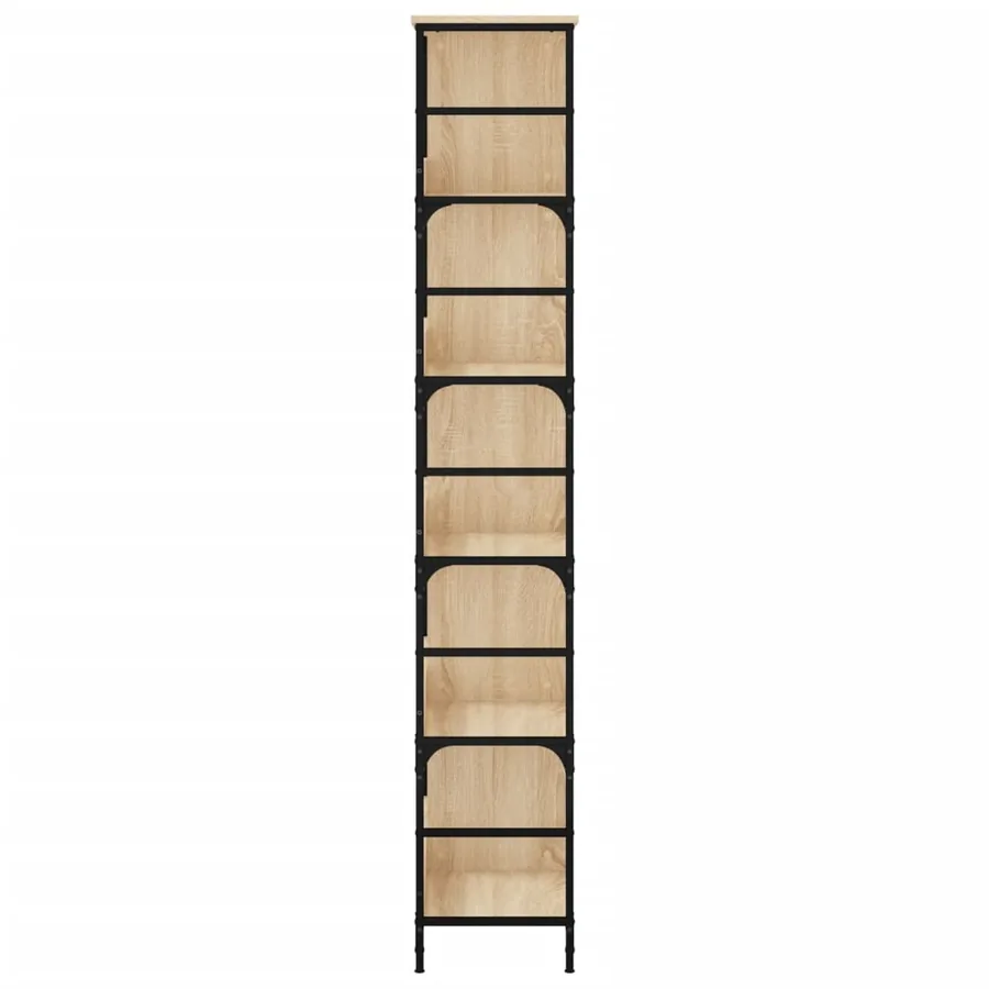 Bibliothèque chêne sonoma 78,5x33x188,5 cm bois d'ingénierie - 5