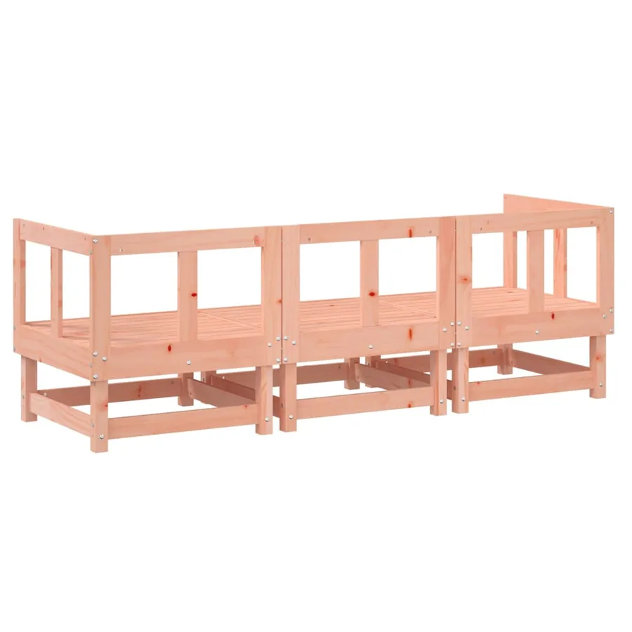 Salon de jardin 3 pcs bois massif douglas - 5