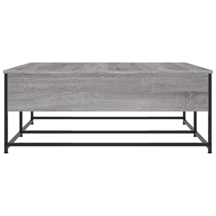 Table basse sonoma gris 100x99x40 cm bois d'ingénierie - 7