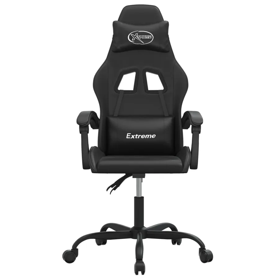 Chaise de jeu Noir Similicuir - 3