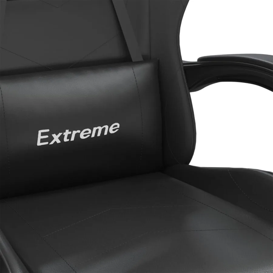 Chaise de jeu Noir Similicuir - 8