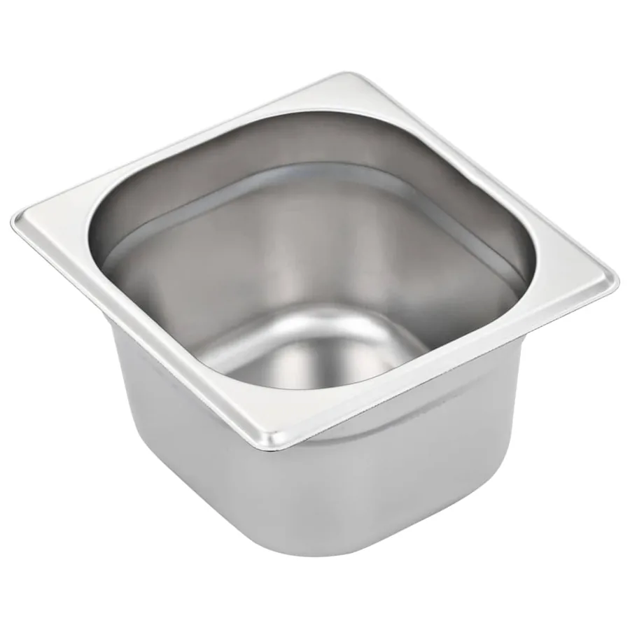 Récipients Gastronorm 12 pcs GN 1/6 100 mm Acier inoxydable - 4