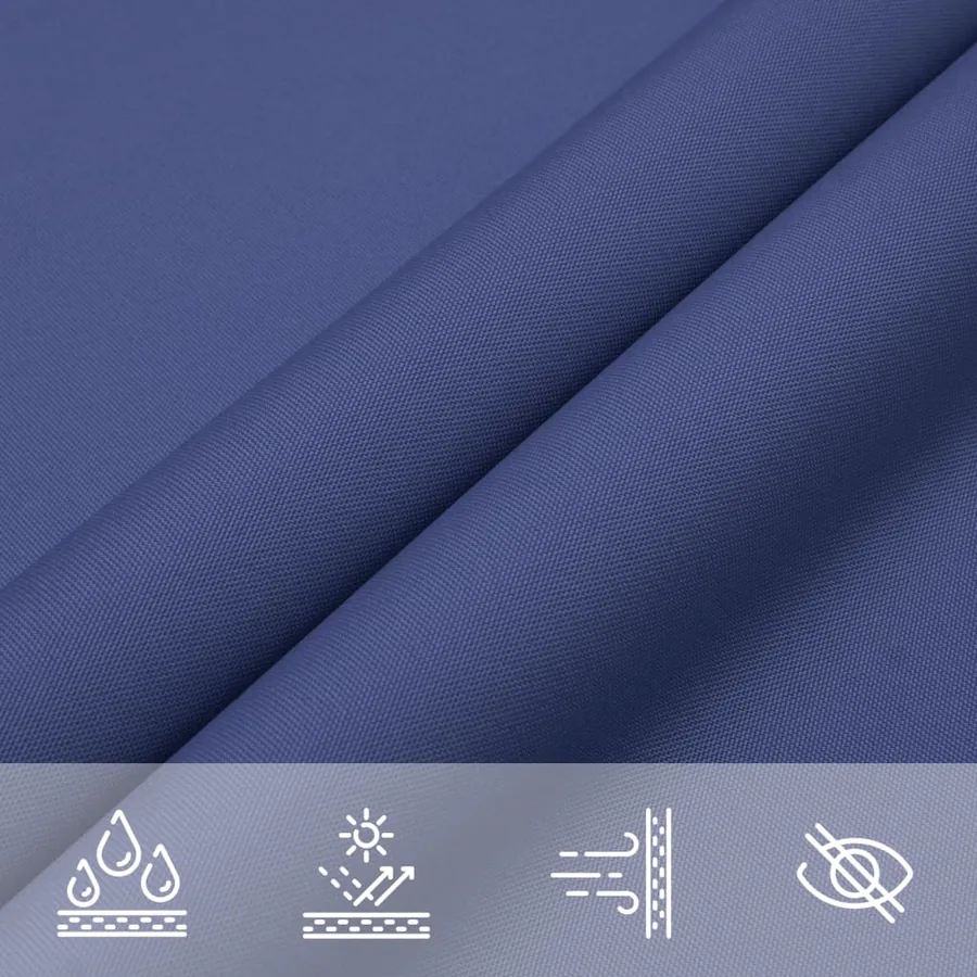 Voile de parasol tissu oxford rectangulaire 2x4 m bleu - 5