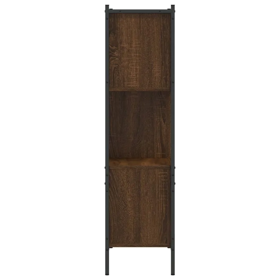 Bibliothèque chêne marron 72x28x109 cm bois d'ingénierie - 6