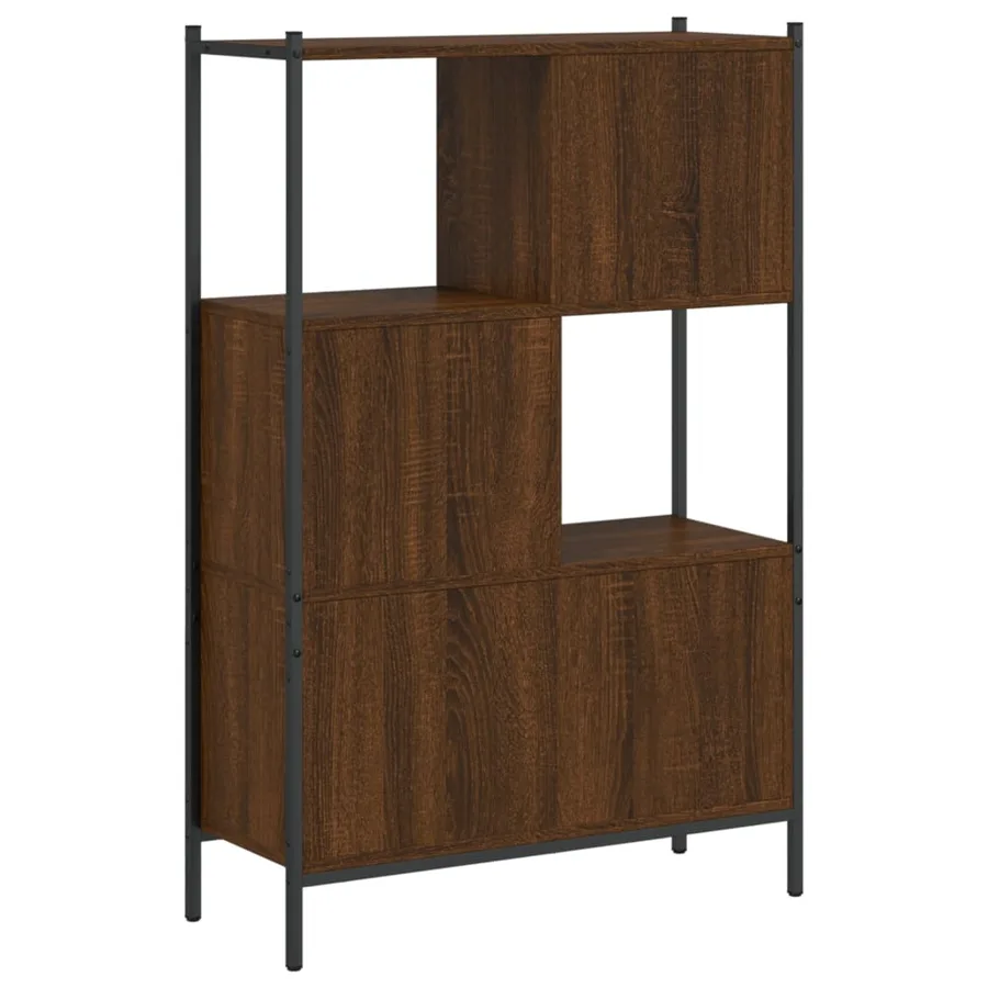Bibliothèque chêne marron 72x28x109 cm bois d'ingénierie - 7