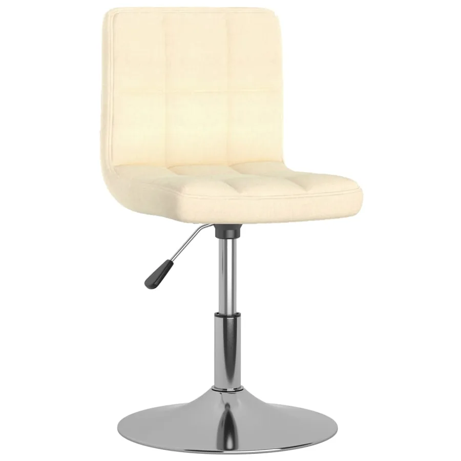 Chaises pivotantes à manger lot de 4 Crème Tissu - 2