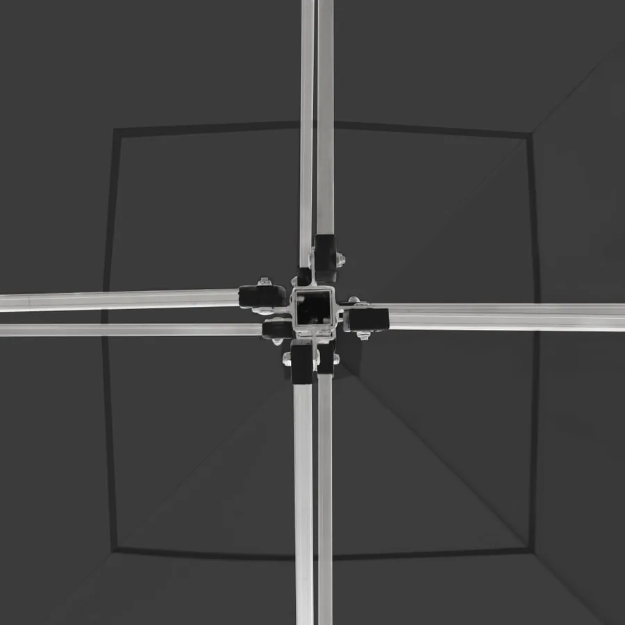 Tente de réception pliable à parois Aluminium 3 x 3m Anthracite - 7