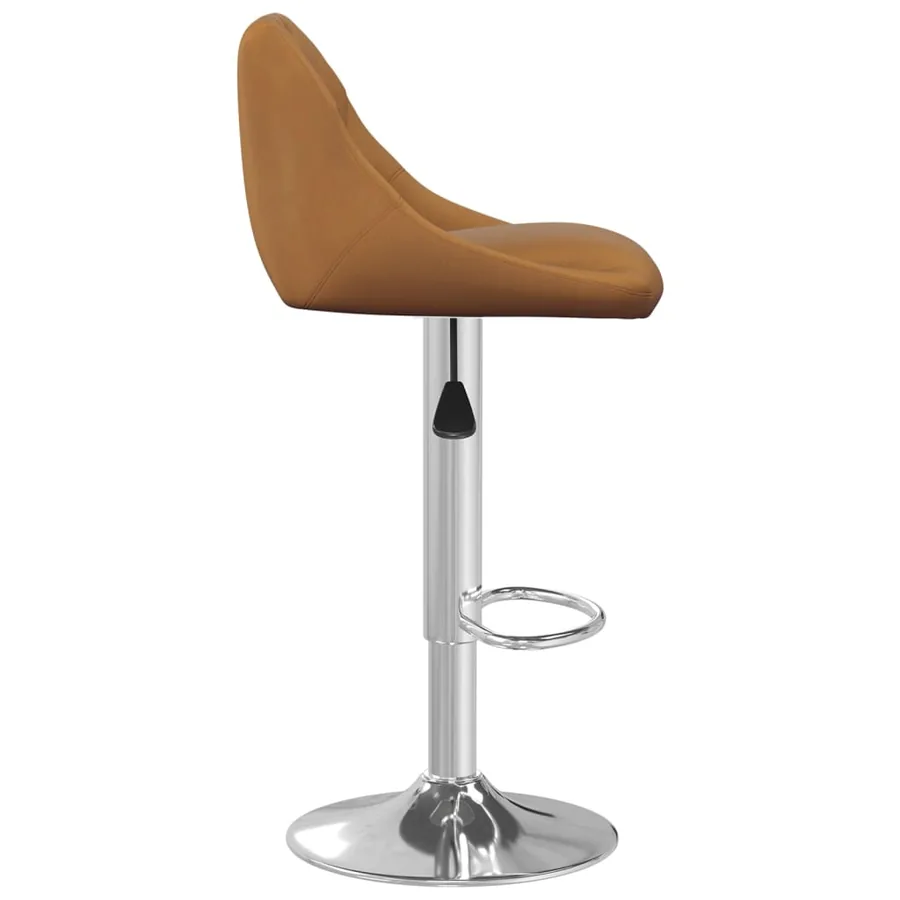 Tabouret de bar Marron Velours - 4