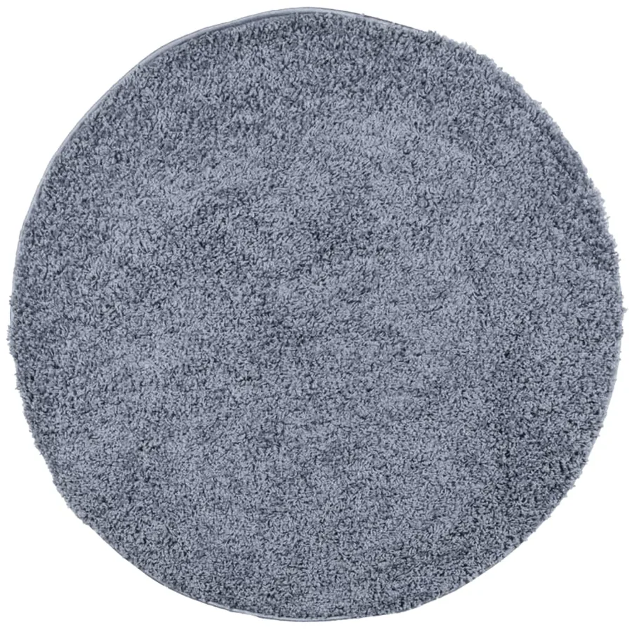 Tapis shaggy PAMPLONA poils longs moderne bleu Ø 280 cm - 2