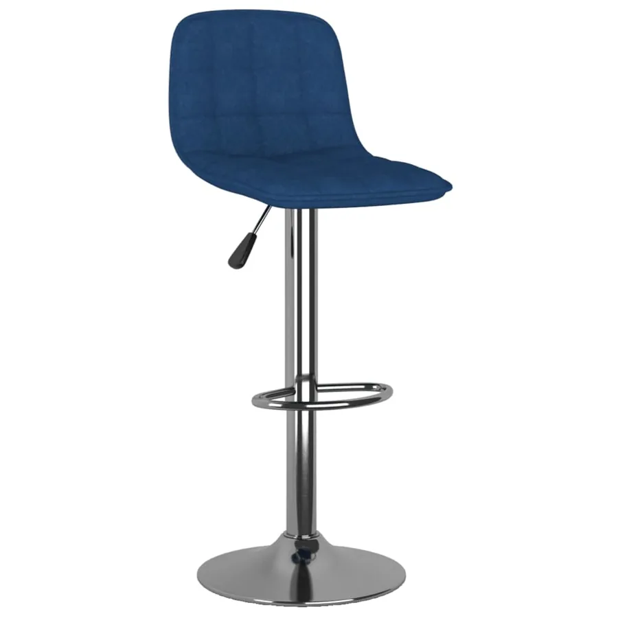 Tabourets de bar lot de 2 bleu tissu - 5