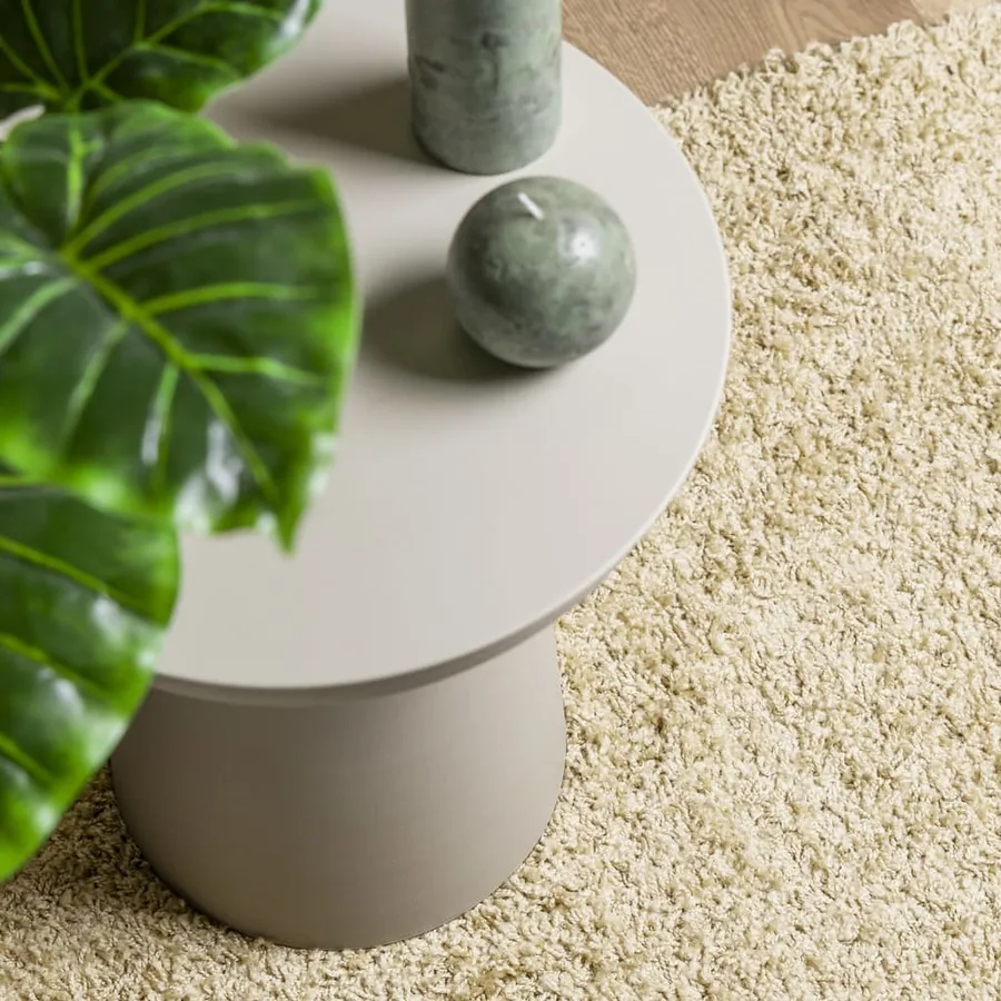 Tapis shaggy PAMPLONA poils longs moderne doré 80x200 cm - 7