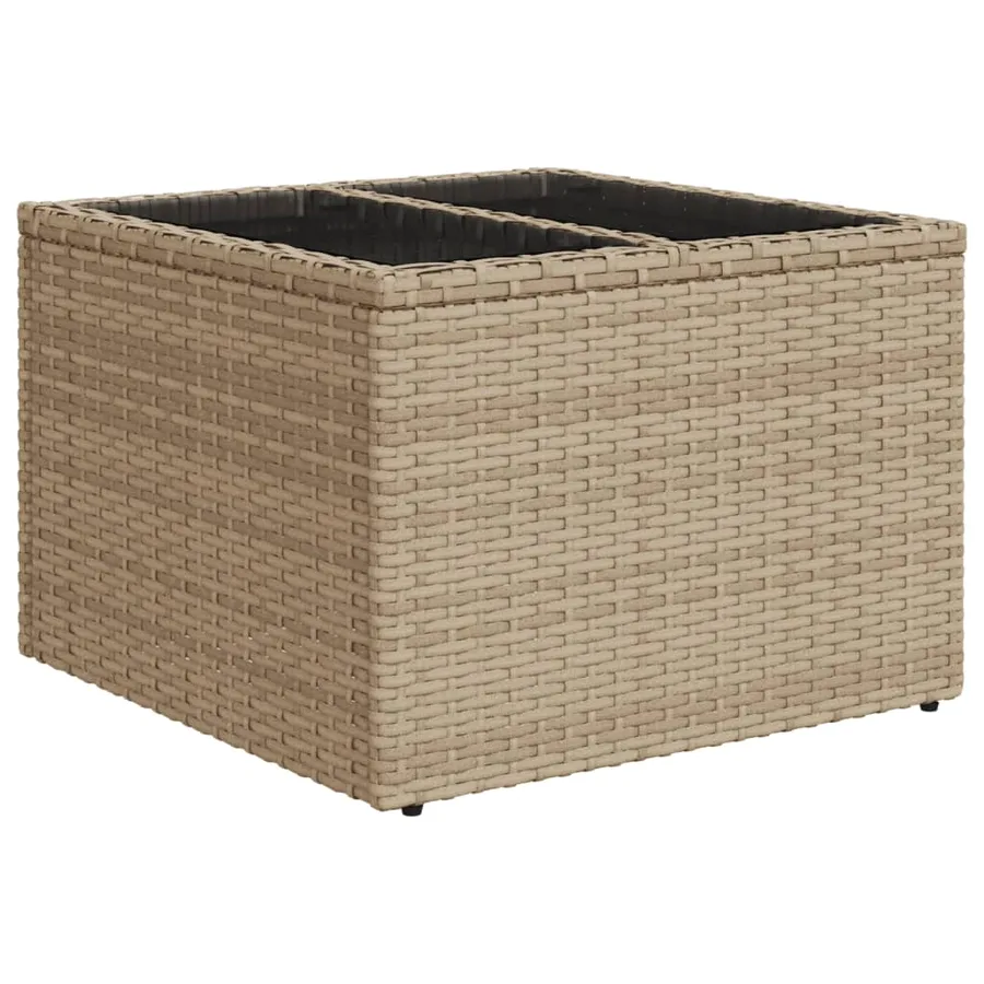 Salon de jardin avec coussins 6 pcs beige résine tressée - 5