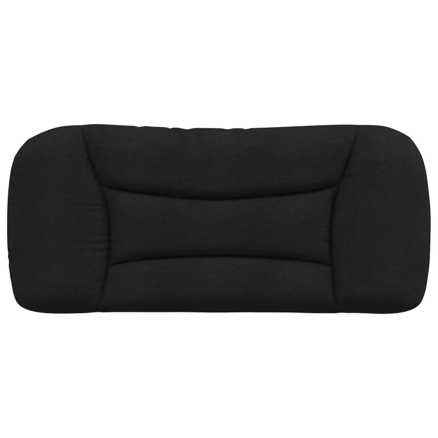 Coussin de tête de lit Hvar noir 90 cm tissu - 5