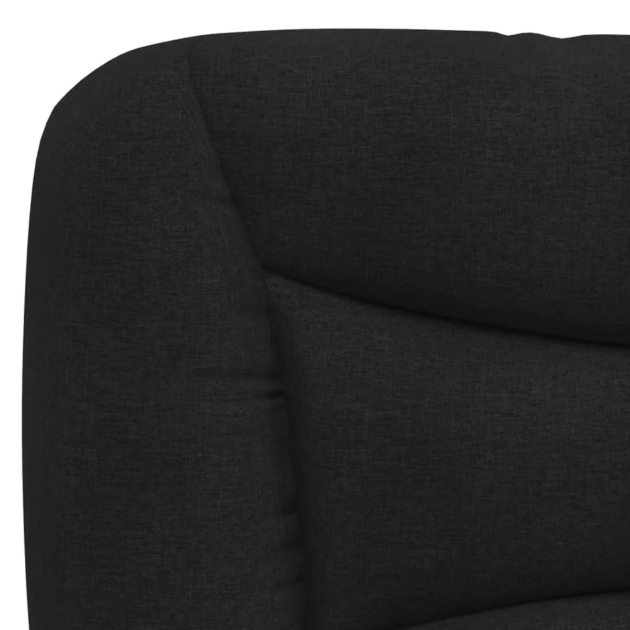 Coussin de tête de lit Hvar noir 90 cm tissu - 8