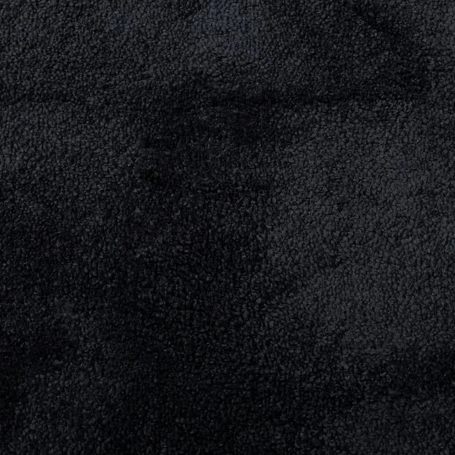 Tapis OVIEDO à poils courts noir 120x120 cm - 2