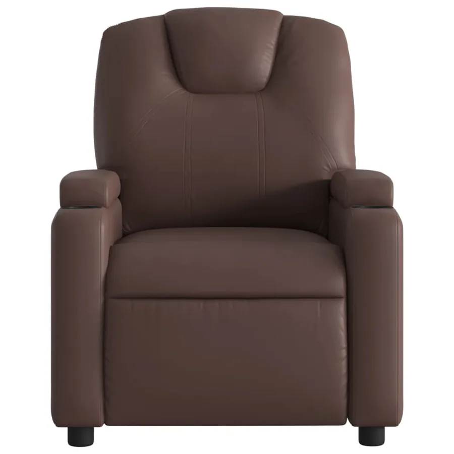 Fauteuil inclinable électrique Marron Similicuir - 9