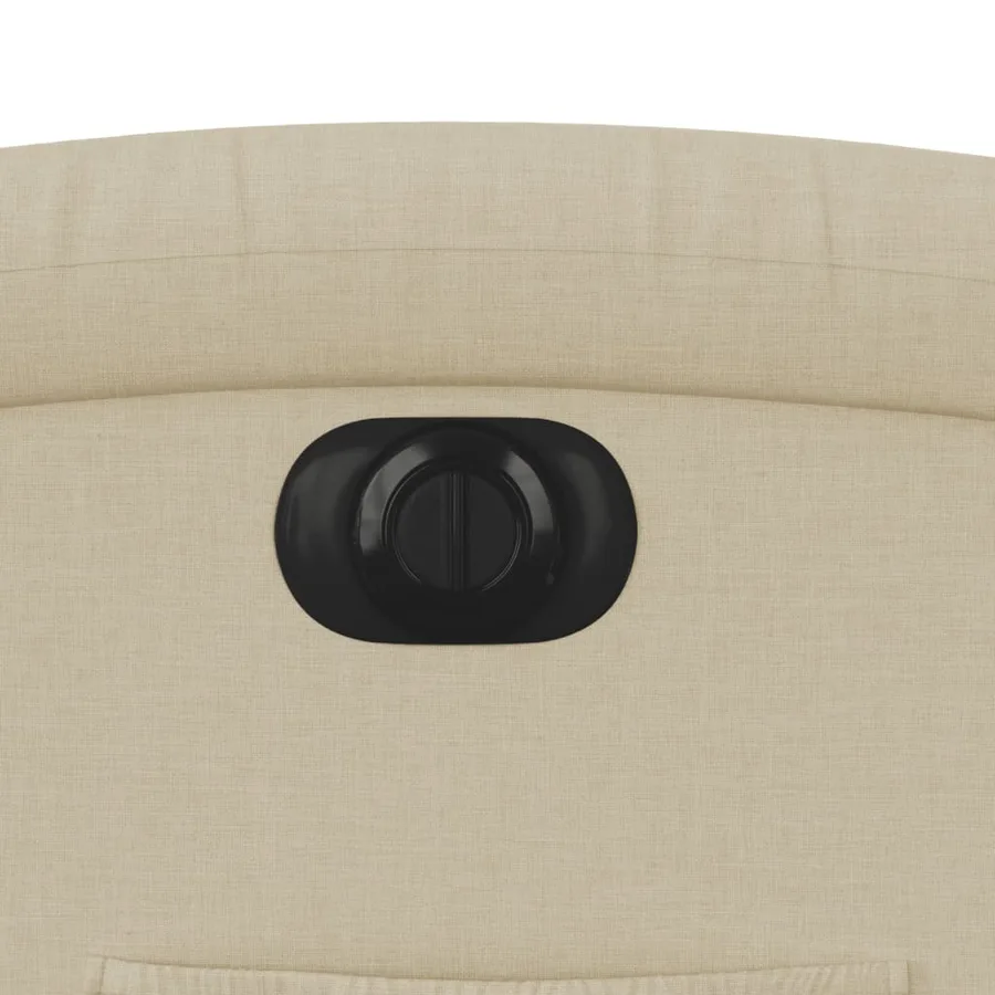 Fauteuil inclinable électrique Crème Tissu - 12