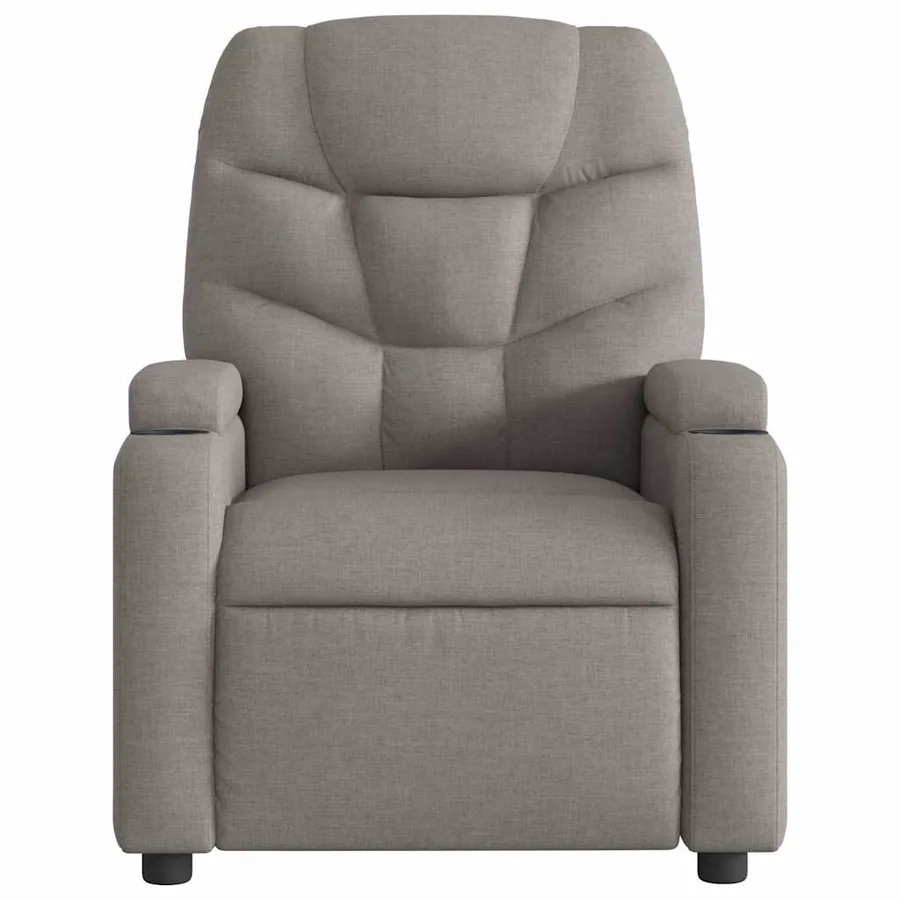 Fauteuil inclinable électrique Taupe Tissu - 9