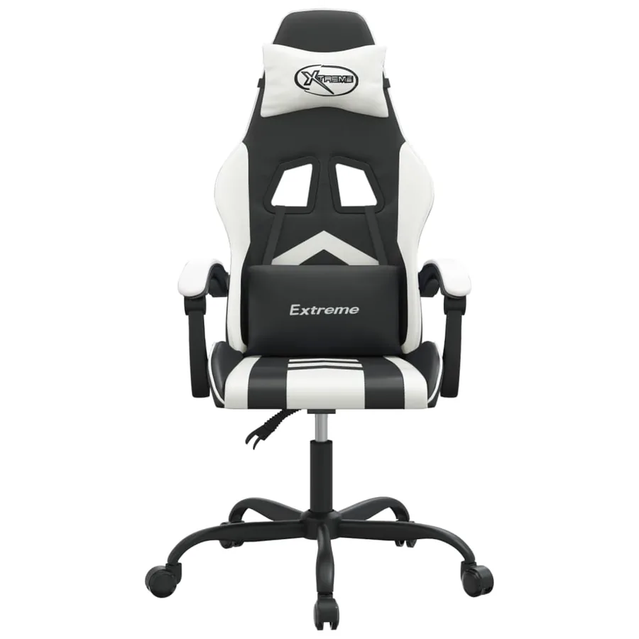 Chaise de jeu Noir et blanc Similicuir - 3