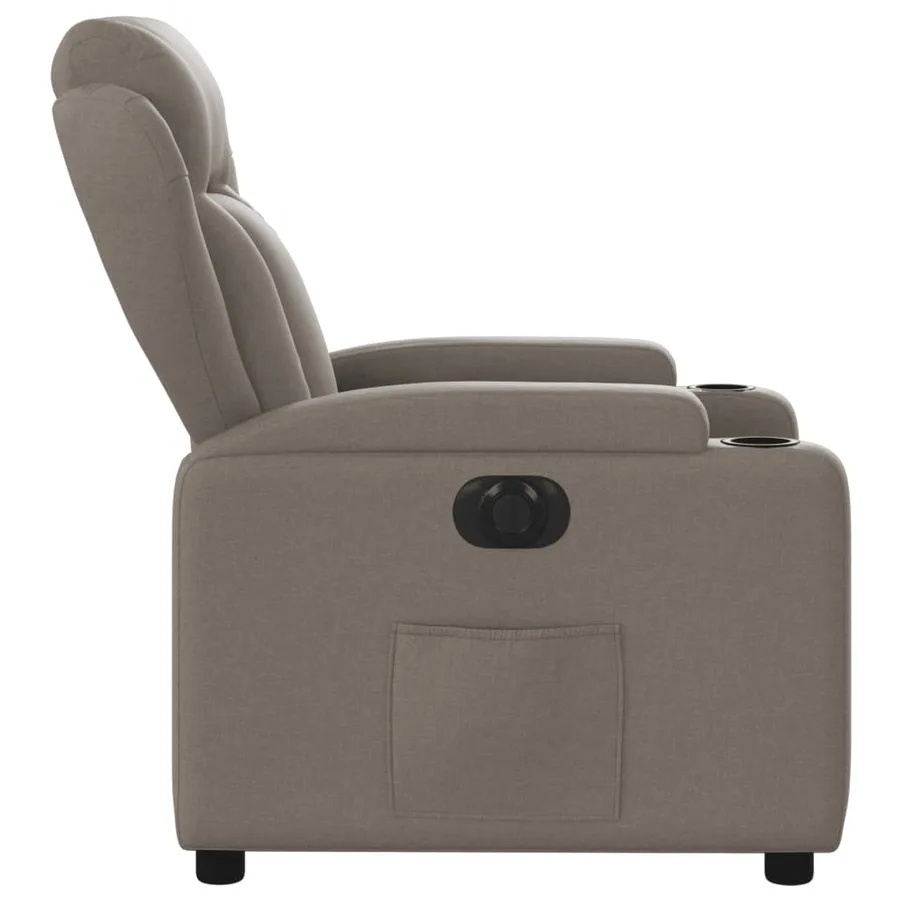 Fauteuil inclinable électrique Taupe Tissu - 10