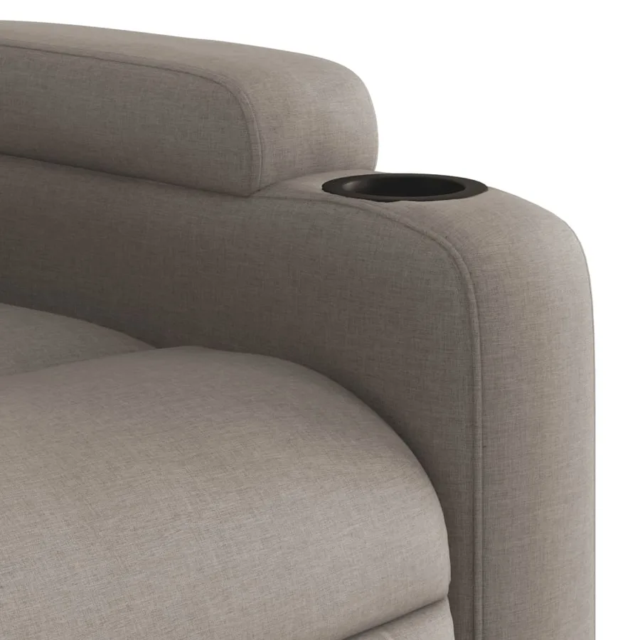 Fauteuil inclinable électrique Taupe Tissu - 11