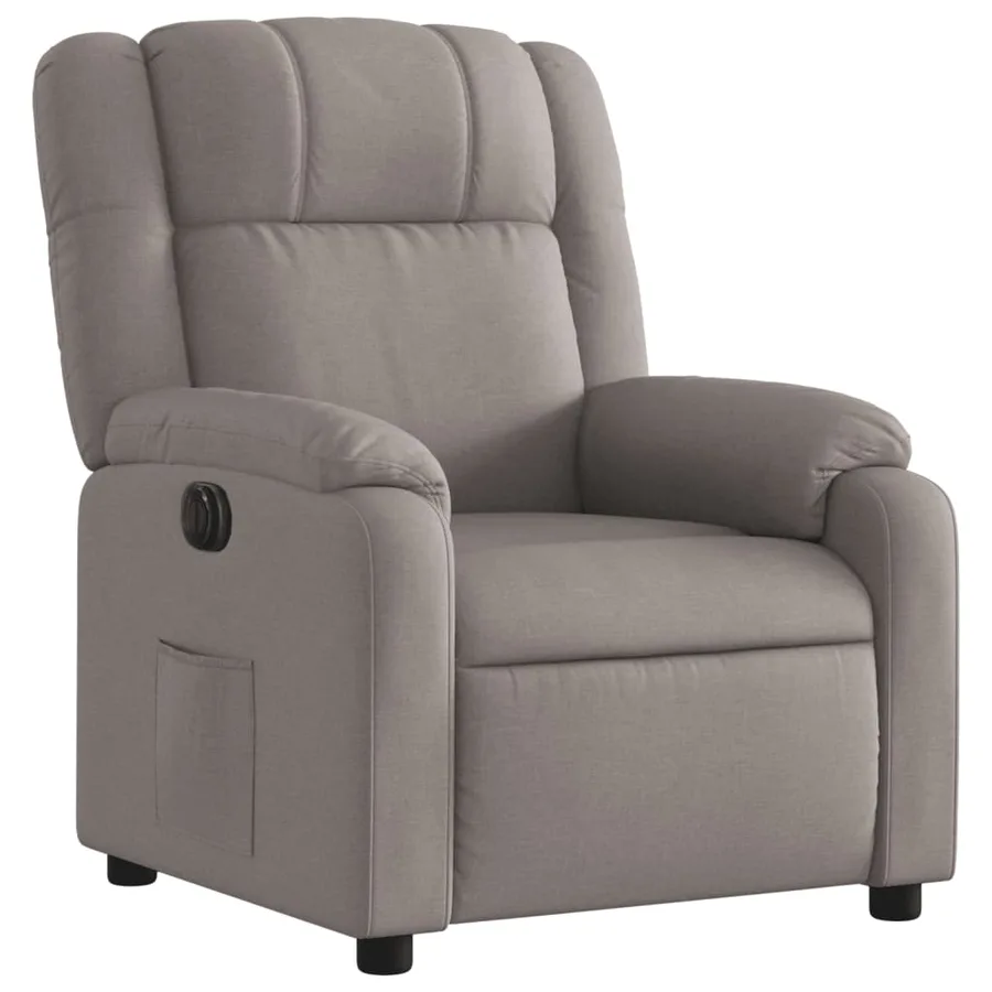 Fauteuil inclinable électrique Taupe Tissu - 4