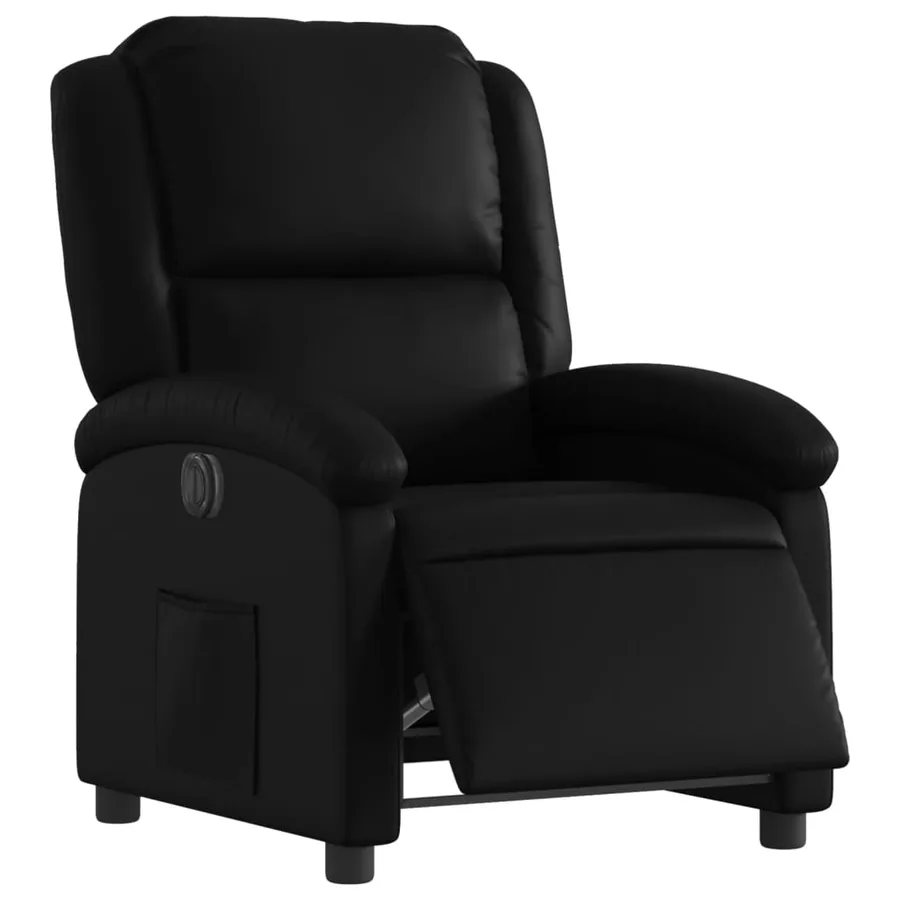 Fauteuil inclinable électrique Noir Similicuir - 3
