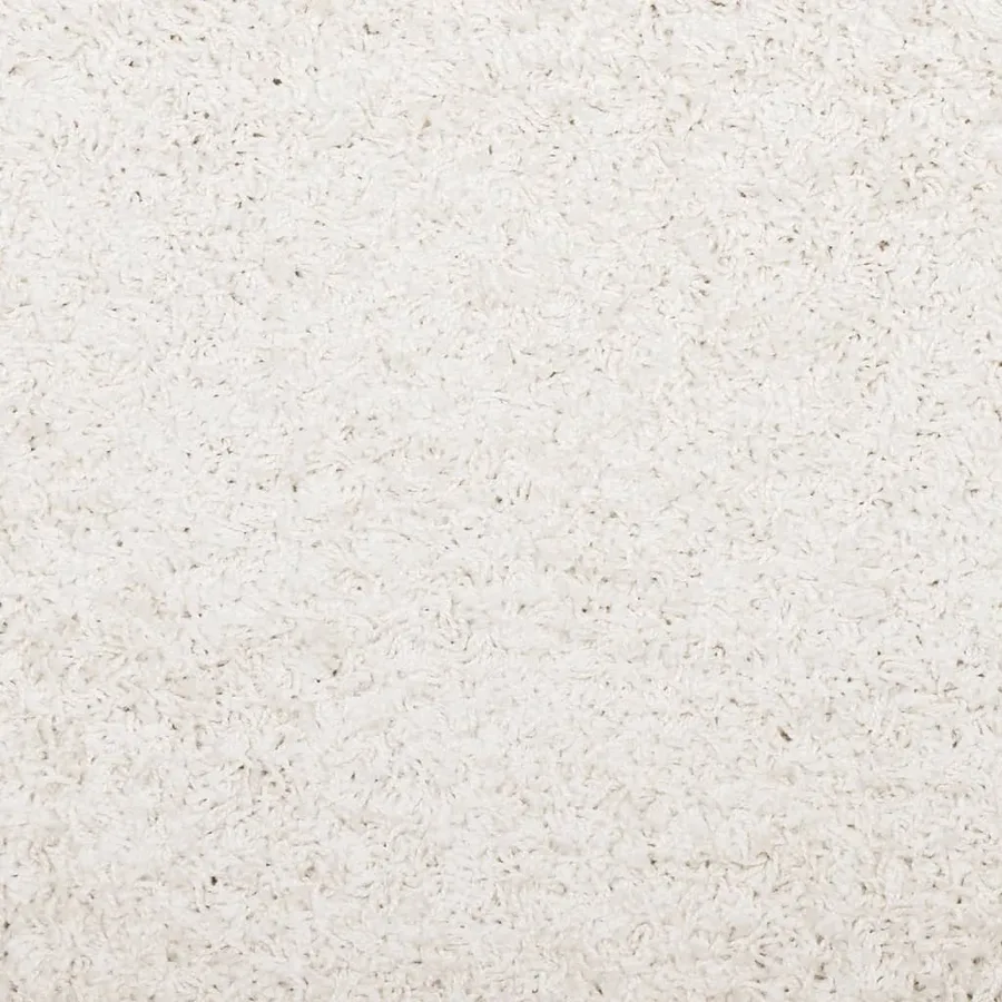 Tapis shaggy PAMPLONA poils longs moderne crème Ø 200 cm - 9