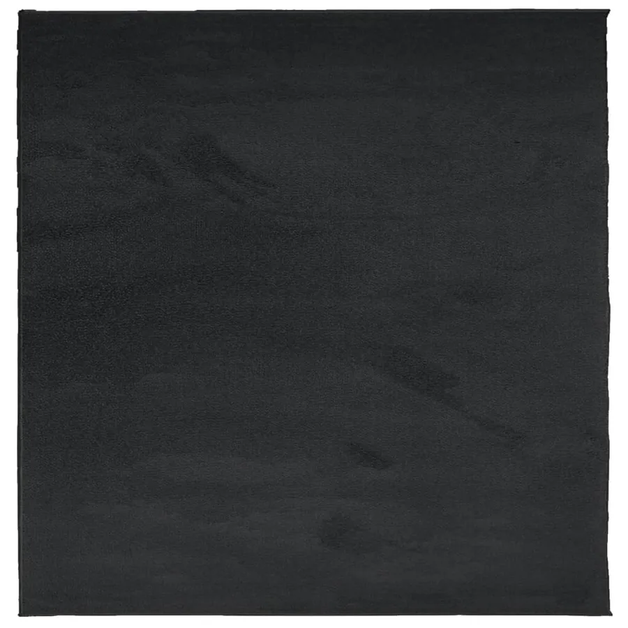 Tapis OVIEDO à poils courts noir 240x240 cm - 9