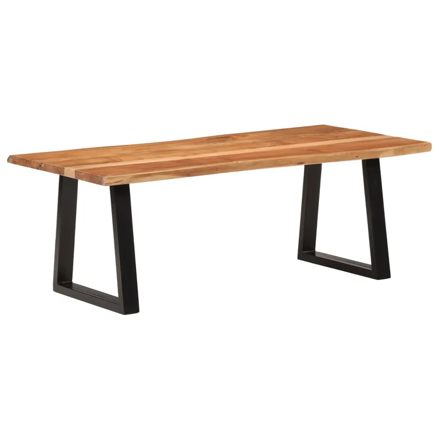 Table basse 110x55x40 cm bois massif d'acacia - 10