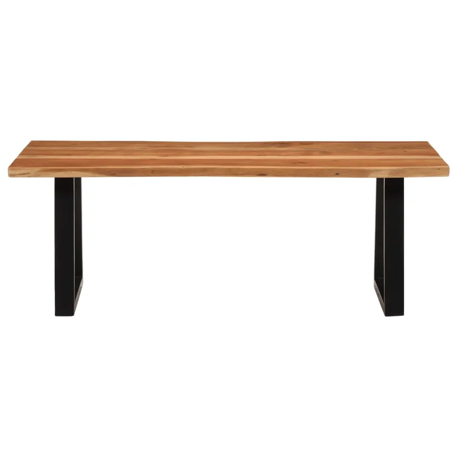 Table basse 110x55x40 cm bois massif d'acacia - 2