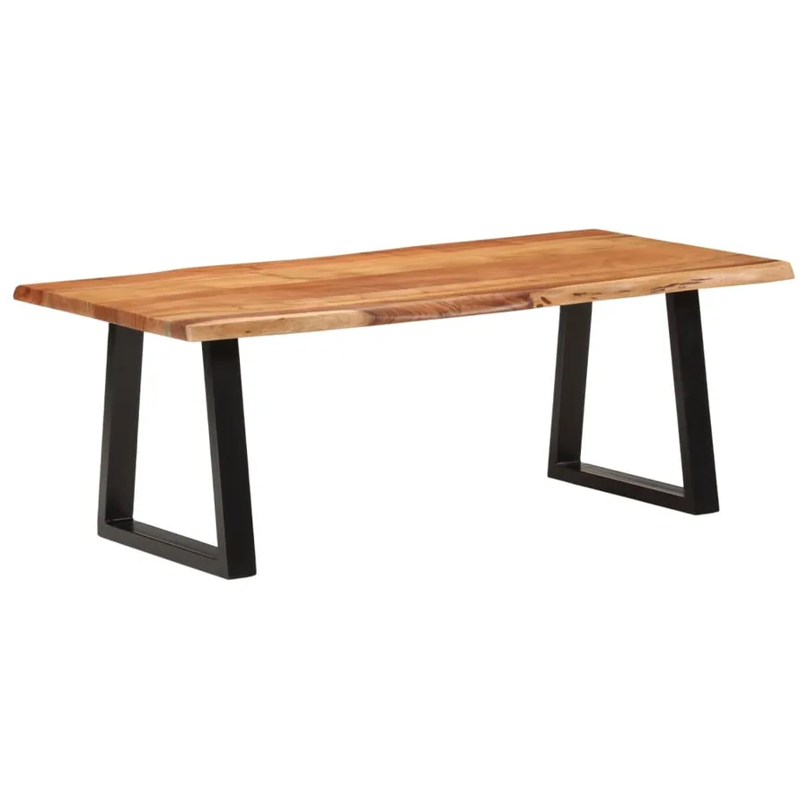 Table basse 110x55x40 cm bois massif d'acacia - 9