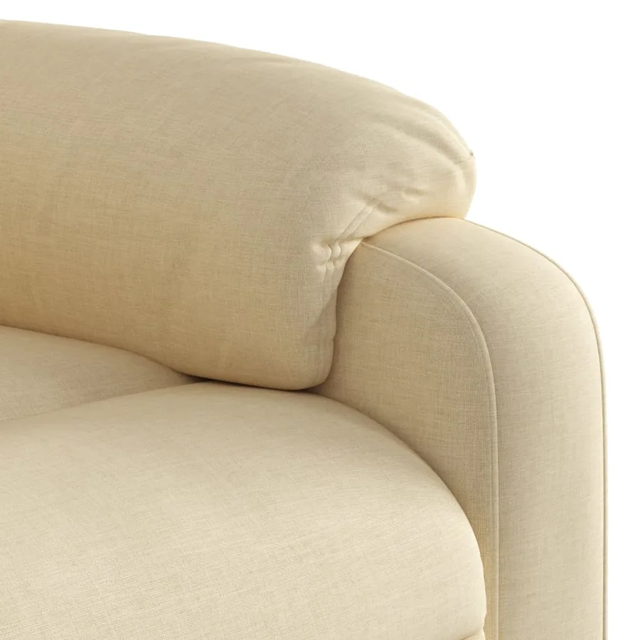 Fauteuil inclinable Crème Tissu - 8