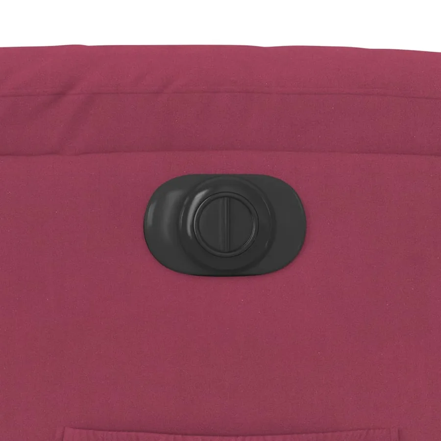 Fauteuil inclinable électrique rouge bordeaux velours - 12