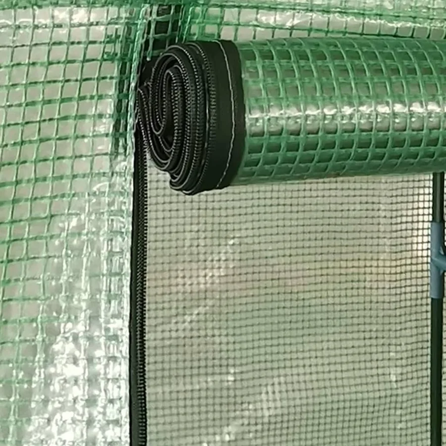 Serre avec cadre en acier 0,5 m² 1x0,5x1,9 m - 6