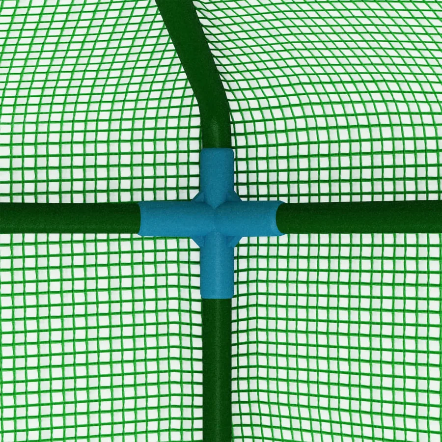 Serre avec cadre en acier 0,5 m² 1x0,5x1,9 m - 8