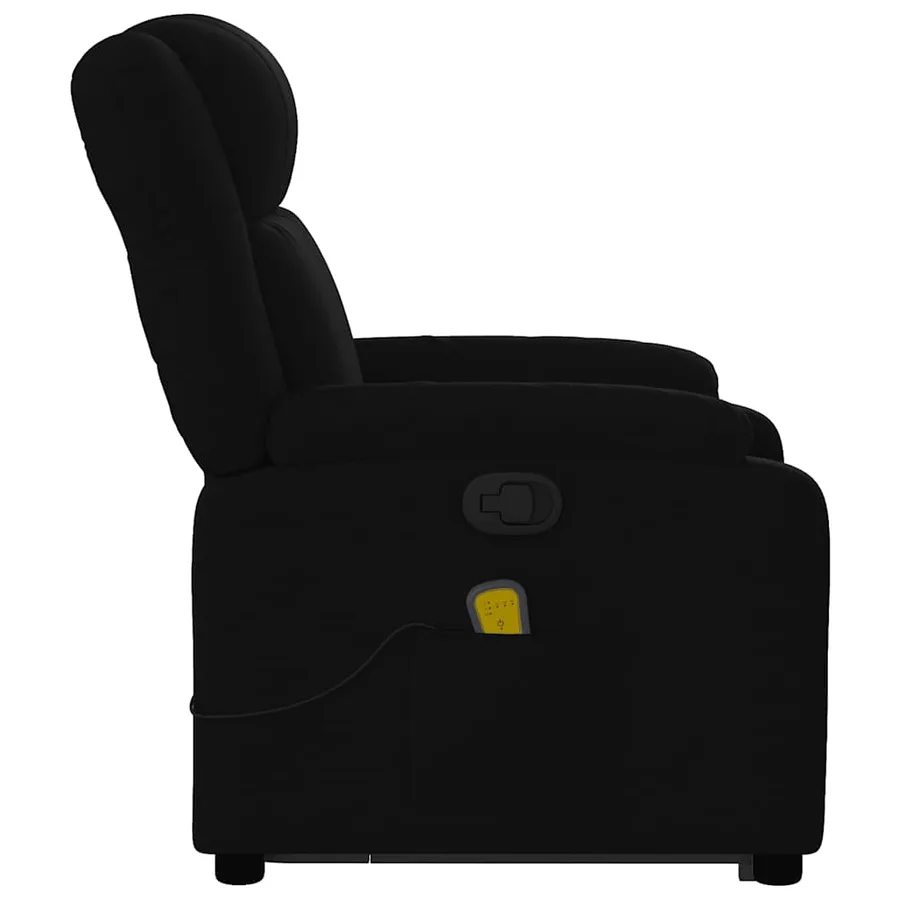 Fauteuil de massage inclinable Noir Tissu - 10