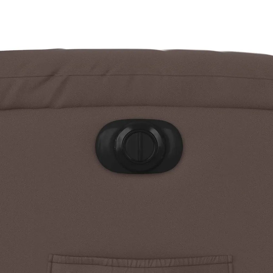 Fauteuil inclinable de massage électrique marron similicuir - 13