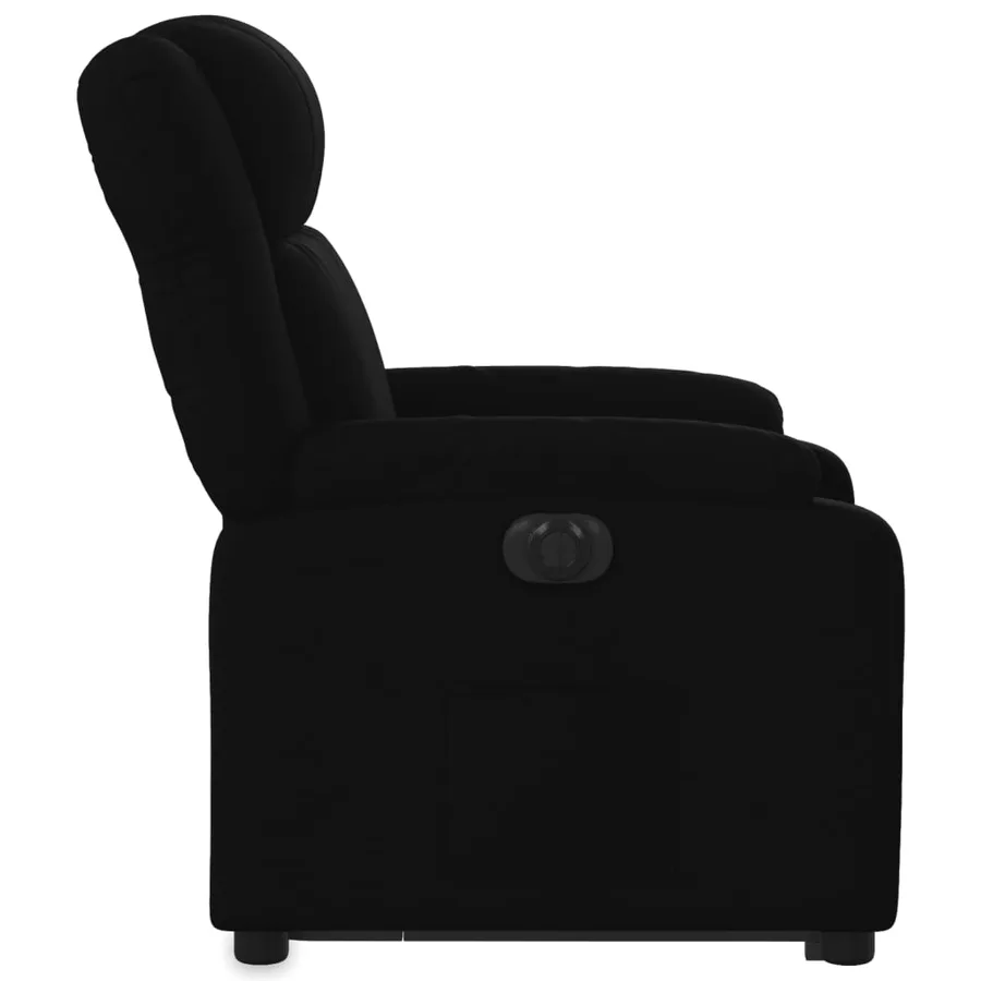 Fauteuil inclinable électrique noir tissu - 10