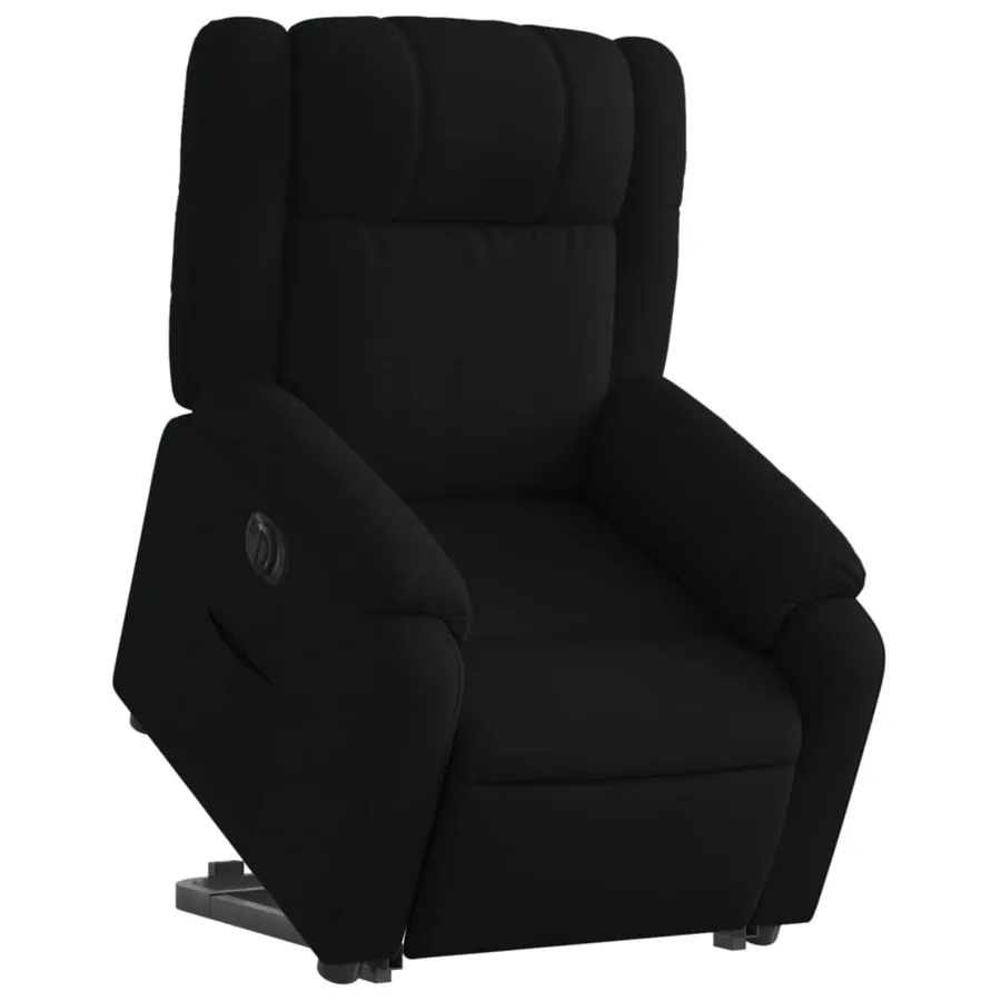 Fauteuil inclinable électrique noir tissu - 3