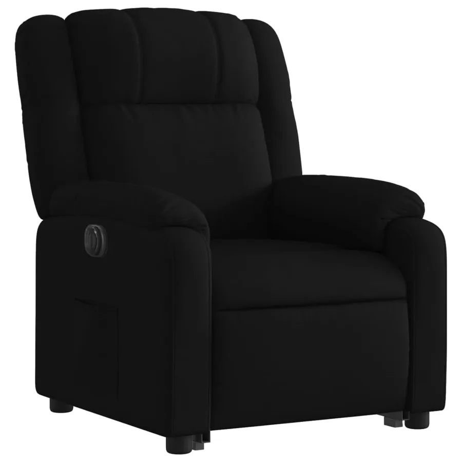 Fauteuil inclinable électrique noir tissu - 4