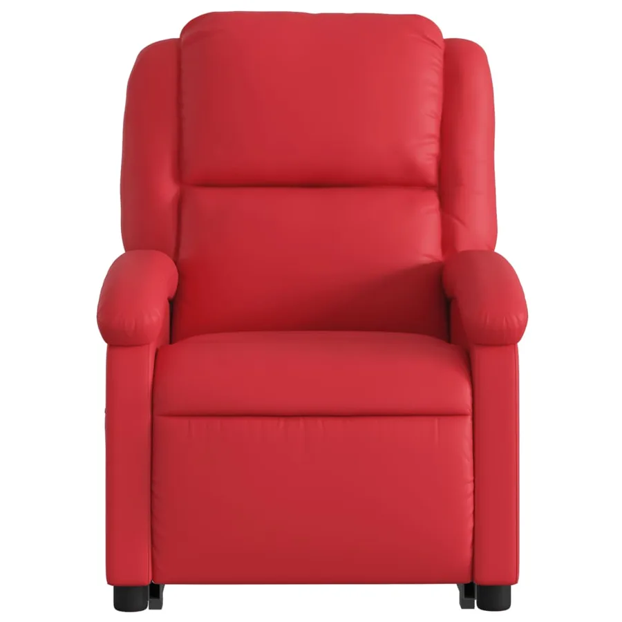 Fauteuil inclinable Rouge Similicuir - 9