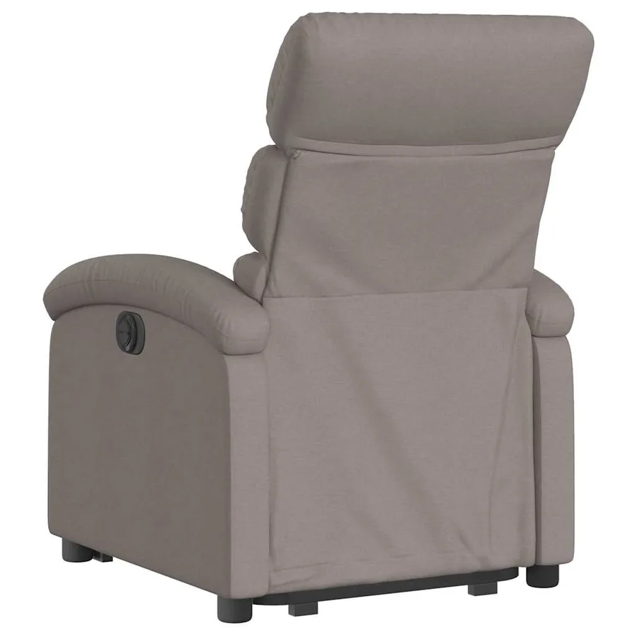 Fauteuil inclinable taupe tissu - 5