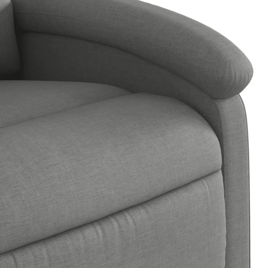 Fauteuil de massage inclinable Gris foncé Tissu - 11