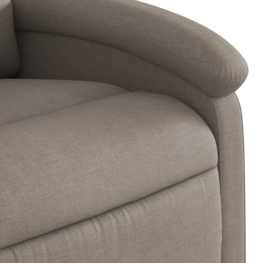 Fauteuil inclinable électrique taupe tissu - 12