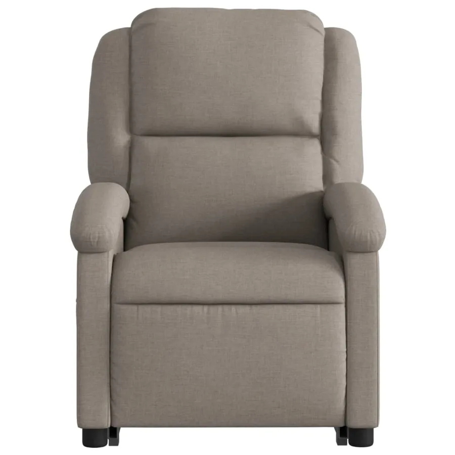 Fauteuil inclinable électrique taupe tissu - 9