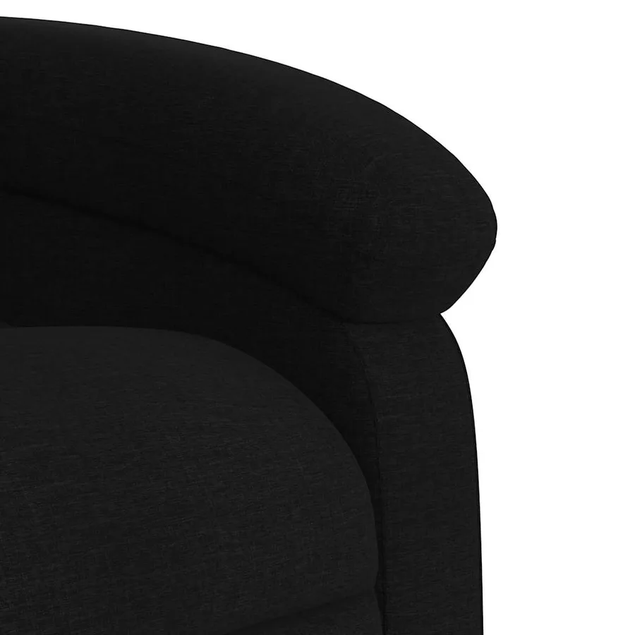 Fauteuil de massage inclinable Noir Tissu - 11