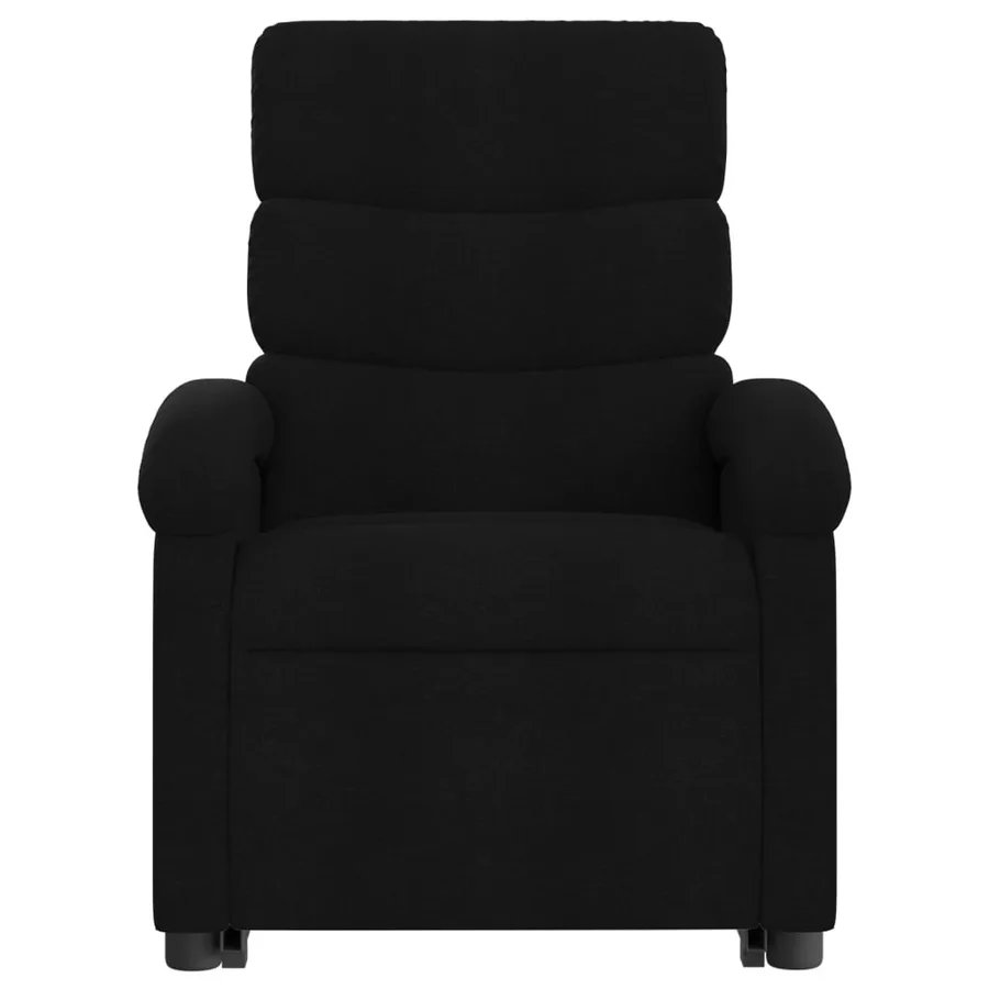 Fauteuil de massage inclinable Noir Tissu - 8